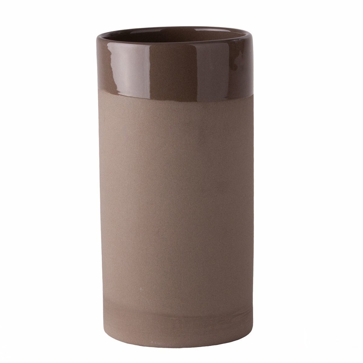 Cylinder vase flower vase Catharina grey transparent