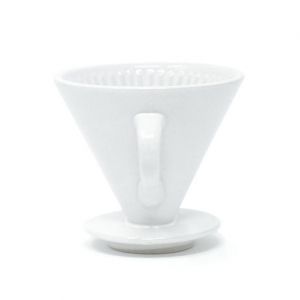 Ceramic coffee filter funnel hand filter