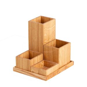 Utility wooden box set eiche